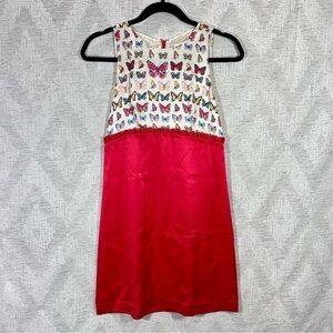Erin by Erin Fetherston butterfly 100% silk dress size 0